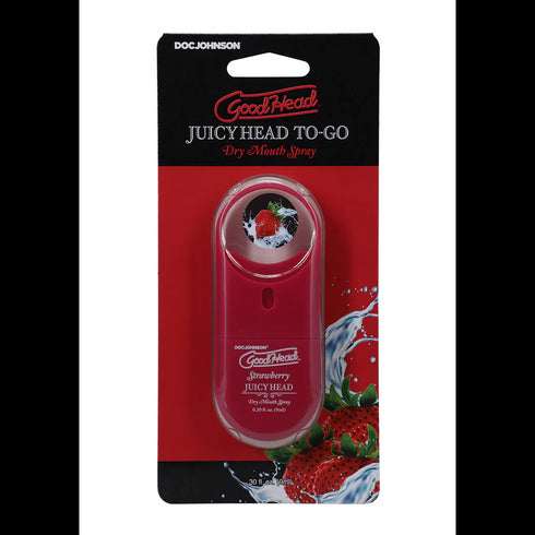 Doc Johnson Juicy Head Dry Mouth Spray To-Go Strawberry 0.3 fl.oz